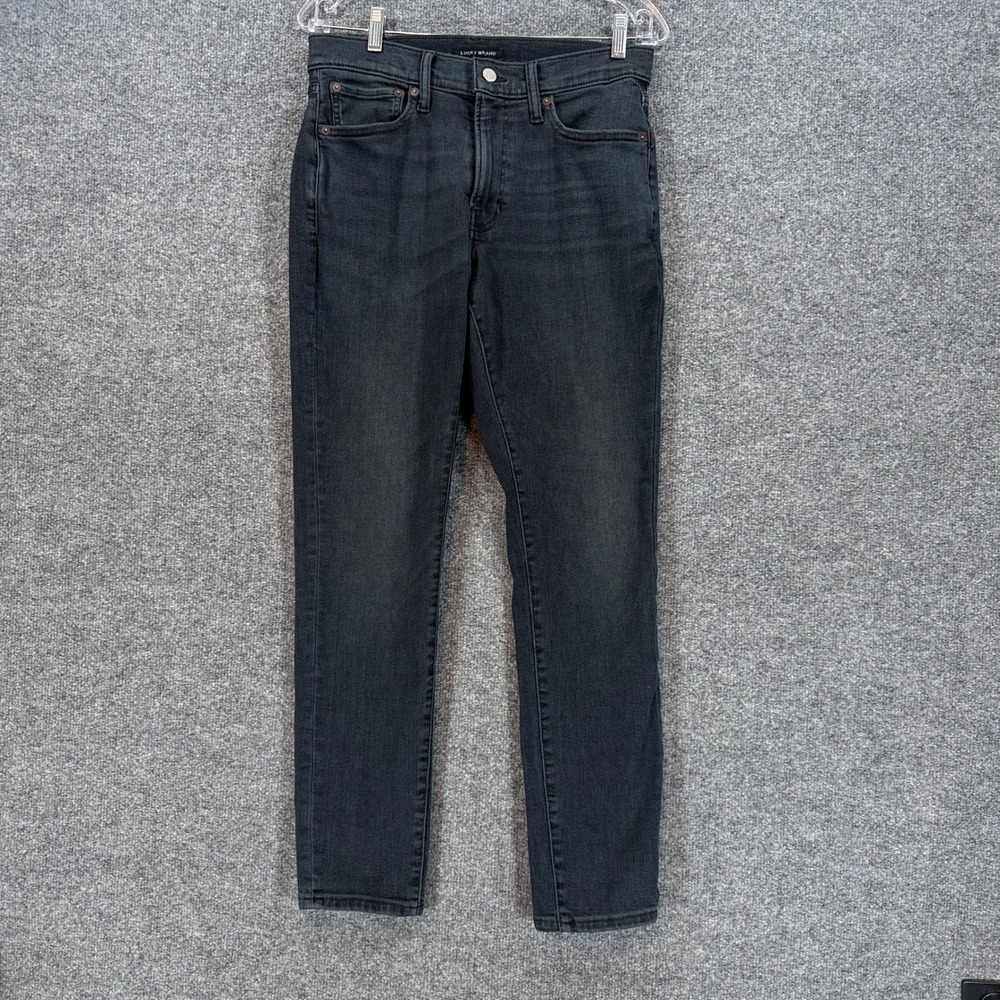 Lucky Brand Jeans Mens 29x30 Black 411 Athletic Slim Advanced Stretch Denim